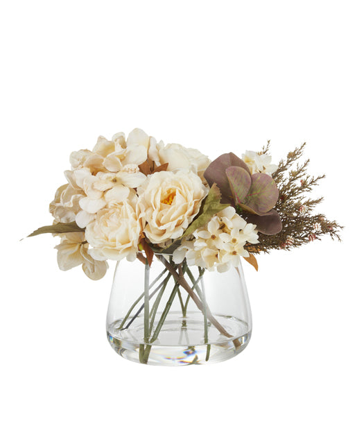 Artificial Hydrangea Cream Classic Mix