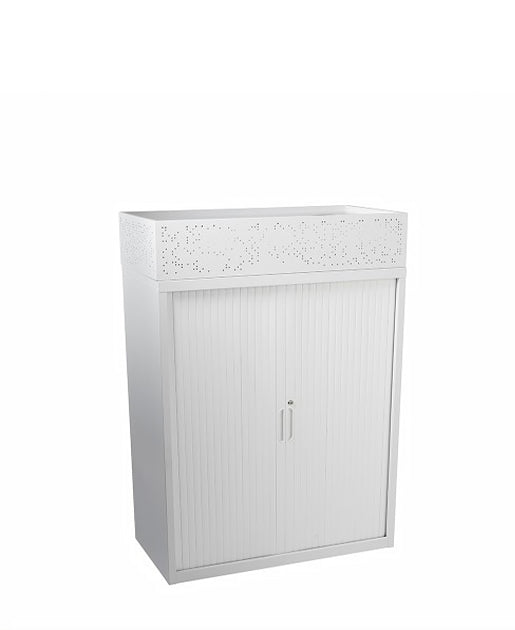 Perforated Planter Tambour Cabinet  900W