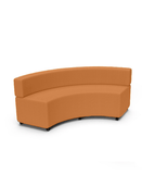 Swerve Curve Ottoman with Back
