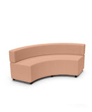 Swerve Curve Ottoman with Back